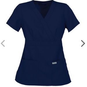 Small Navy Blue Grey’s Anatomy Scrub Top
